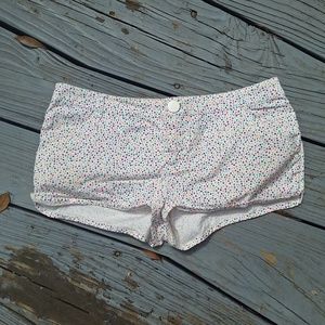 H&M White Polka Dot Womens Short